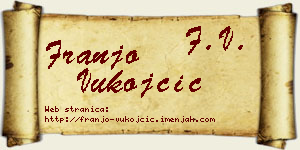 Franjo Vukojčić vizit kartica